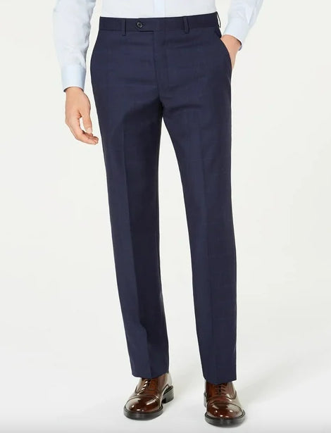 LAUREN Ralph Lauren Men's WINDOWPANE Dress Pants 38 X 32 New $190 EDDWPALZ0023