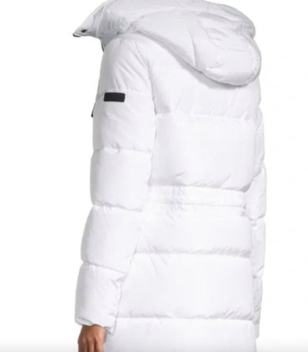 Sam Edelman Women's Faux Fur-Trim Puffer Jacket Coat L NEW $260