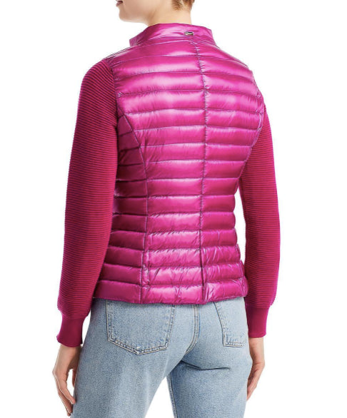 Herno Women's Mixed Media Puffer Jacket 38 IT - USA 2 NEW $790      MP000122D