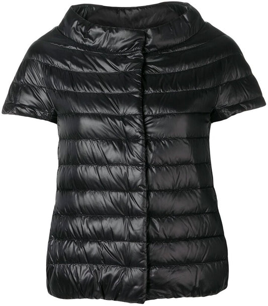 Herno Emilia short sleeve puffer jacket  40 IT- 4 US NEW $495 PI0110DIC 12017