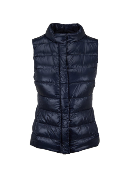 HERNO Iconico Giulia Ultralight Down Puffer Vest 36 IT- 0 US NEW $455 PI0661DIC