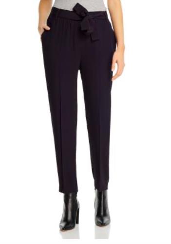 Moncler Black High-Waisted Cropped Trousers Pants IT 44  - USA 8  NEW $435