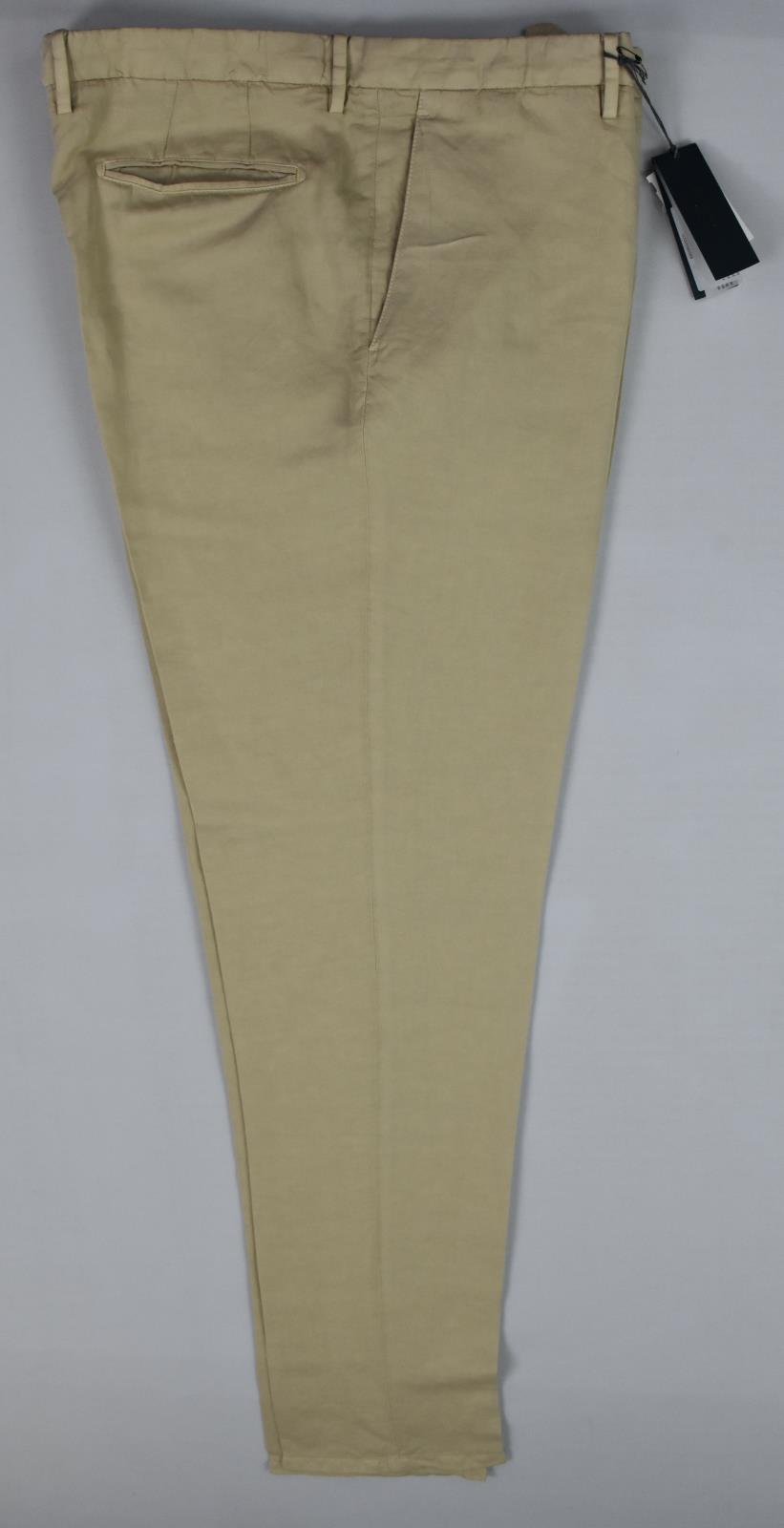 Boglioli Men's Cotton-Linen Slim Beige Pants 54- 38 US NEW $590   80844Q