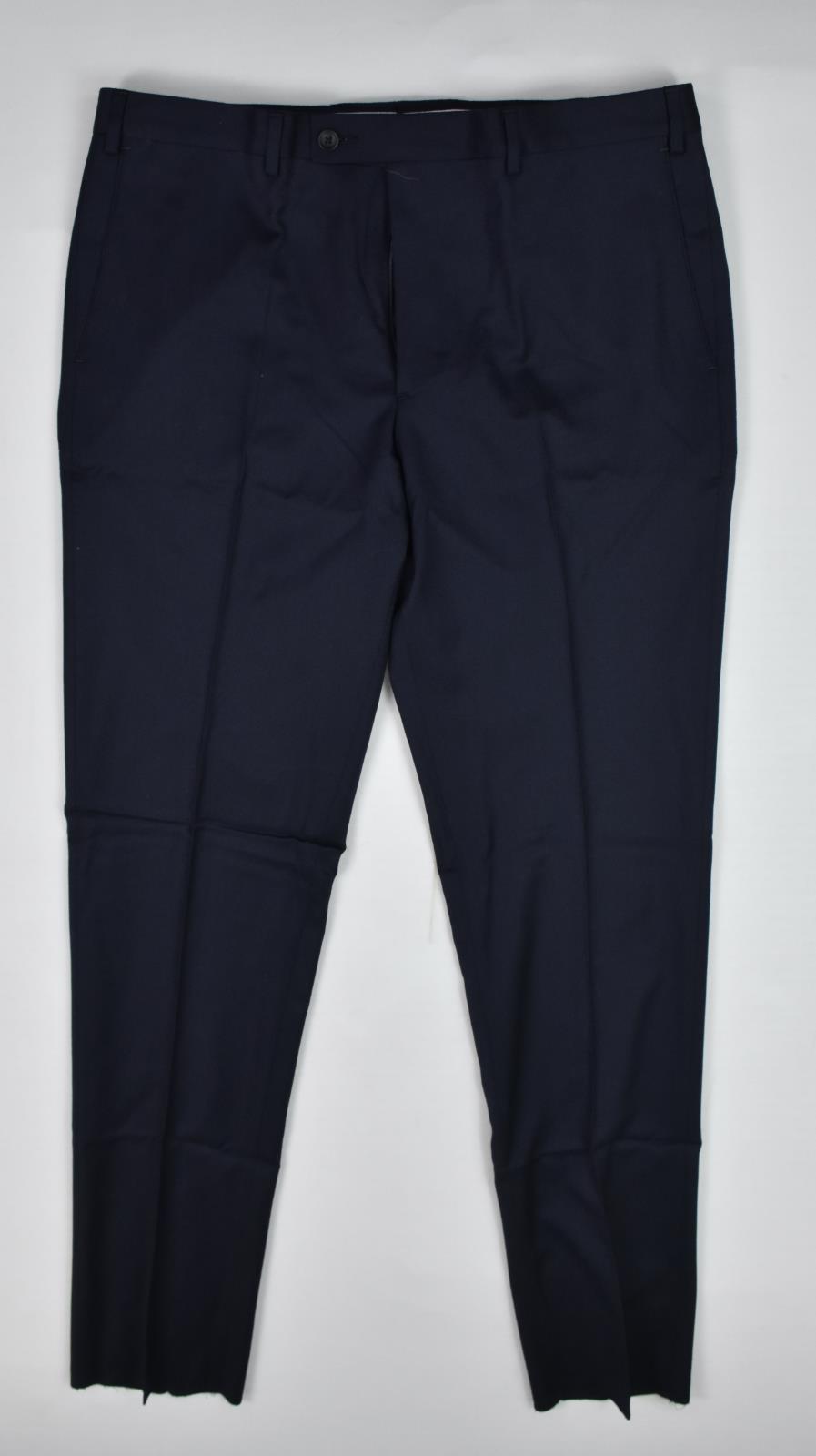 The Mens Store Bloomingdale's Wool Flannel Navy Pants 36 New $178    B1601-01