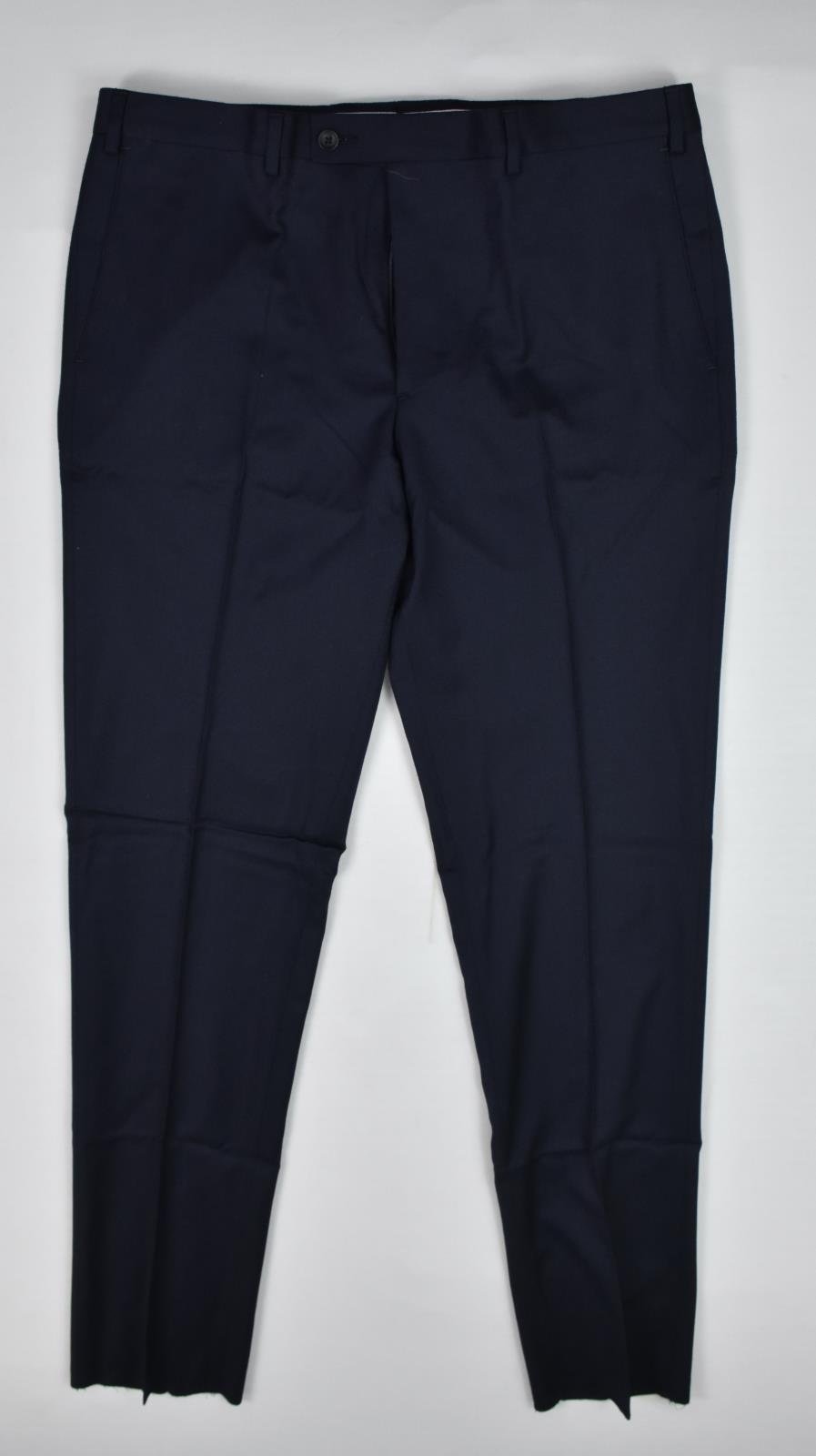 The Mens Store Wool Flannel Navy Pants 36 New $178    B1601-01