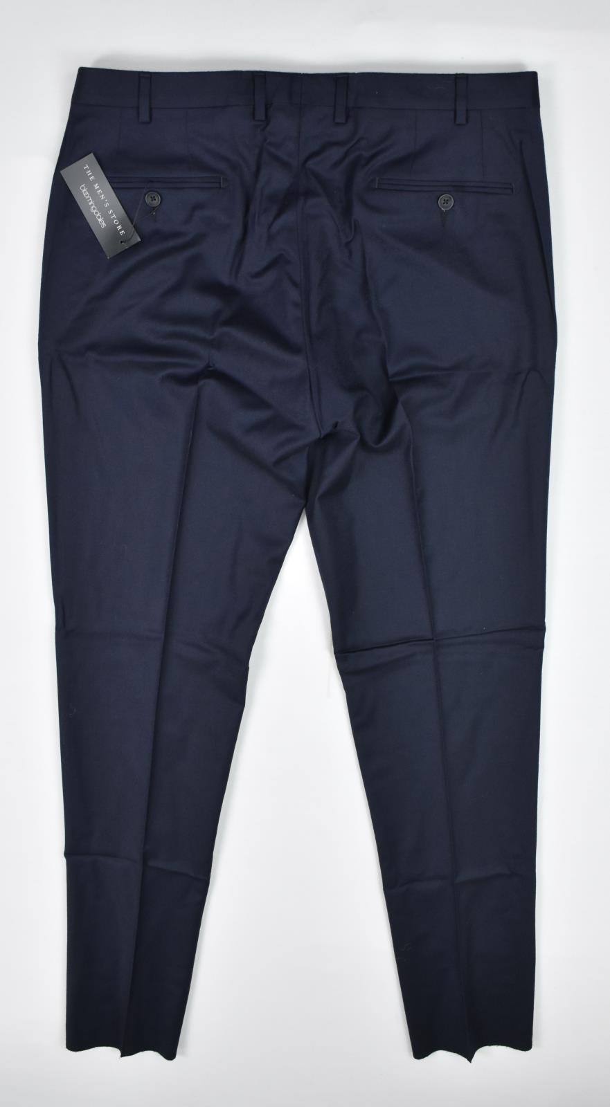 The Mens Store Wool Flannel Navy Pants 36 New $178    B1601-01
