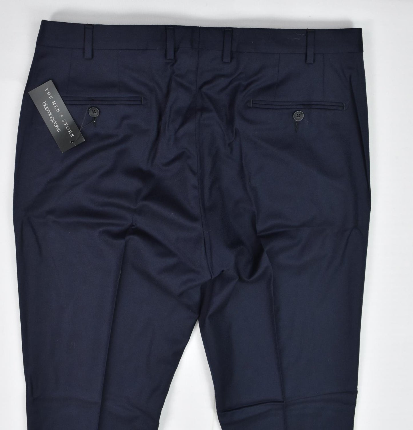 The Mens Store Wool Flannel Navy Pants 36 New $178    B1601-01
