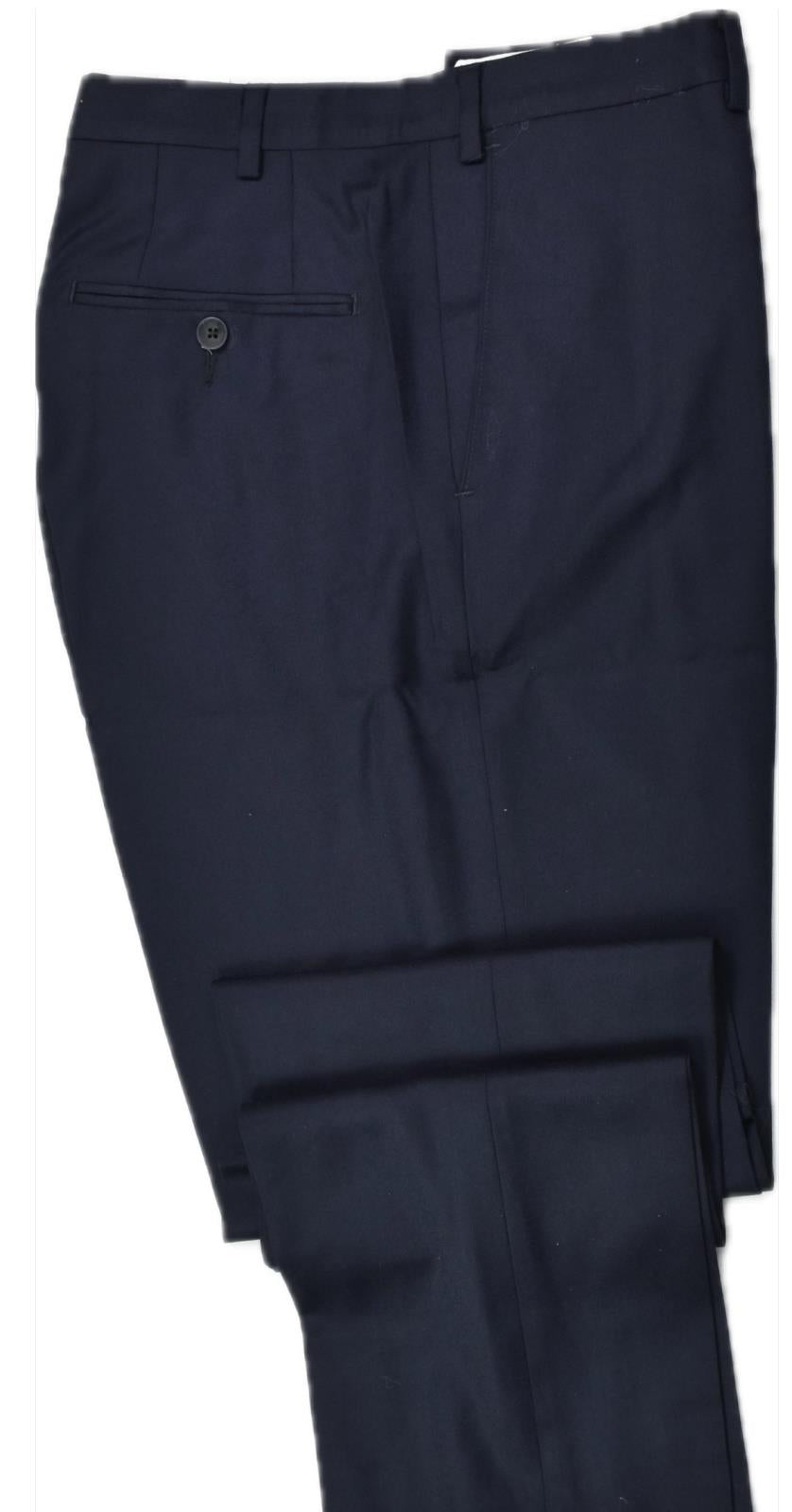 The Mens Store Bloomingdale's Wool Flannel Navy Pants 36 New $178    B1601-01