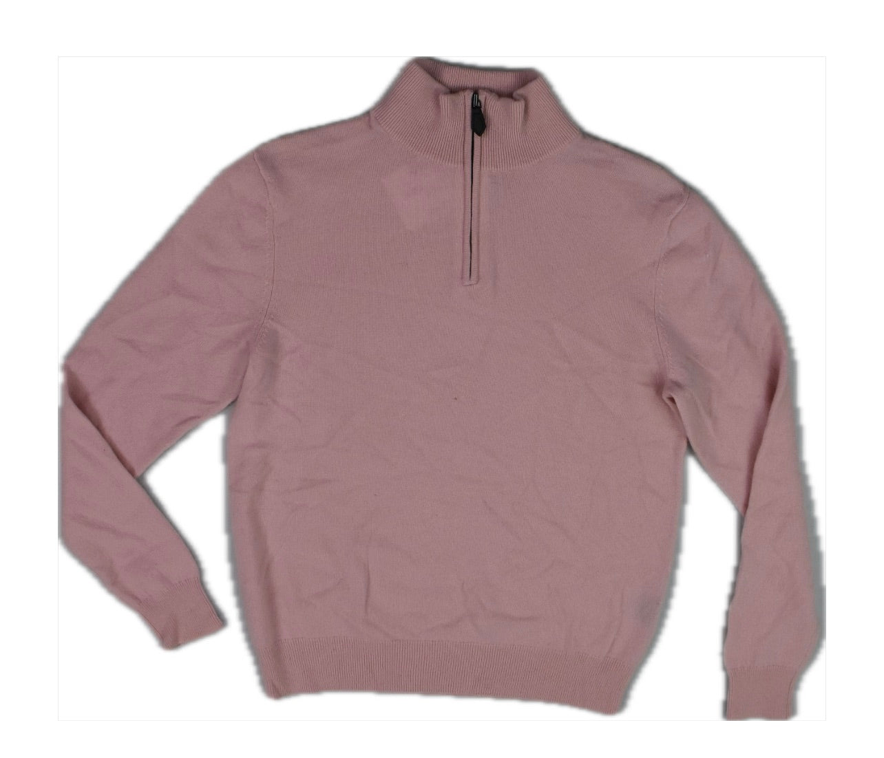 The Men's Store Bloomingdale's Pink Cashmere 1/4 Zip Sweater Sz M NEW $228