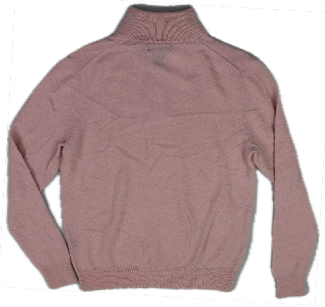 The Men's Store Bloomingdale's Pink Cashmere 1/4 Zip Sweater Sz M NEW $228