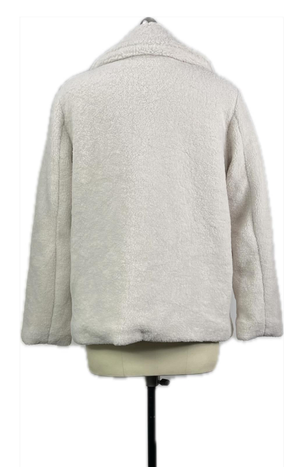 CollectionB Women's Fleece Jacket Cream M NEW $120  21471C230