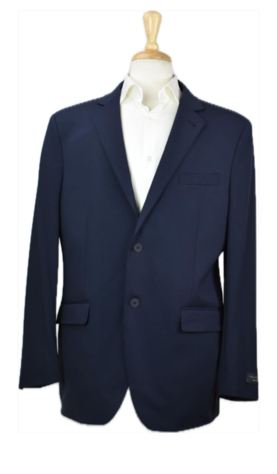 The Men's Store Bloomingdale's 2-BTN Navy Suit Size 46 R New