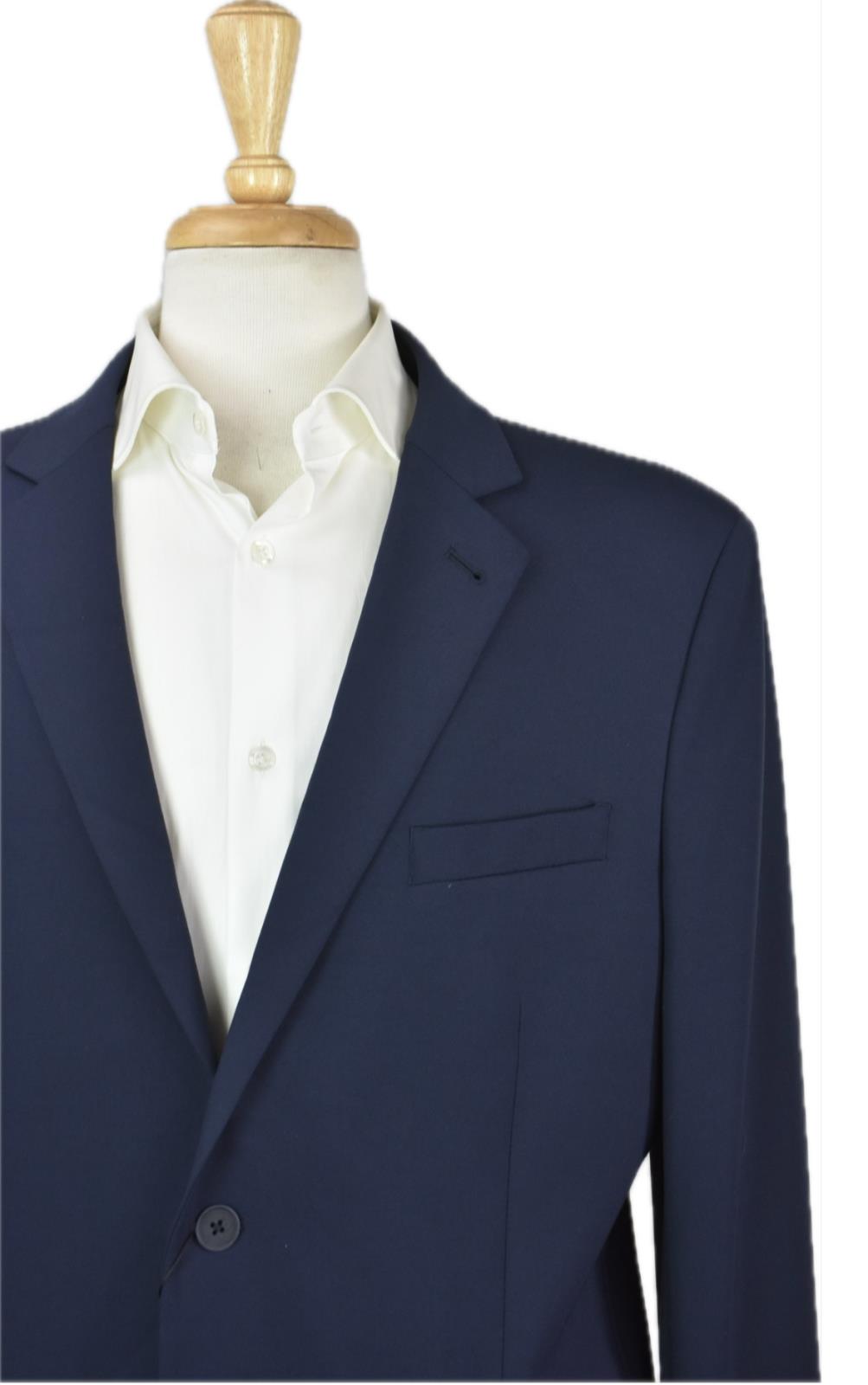 The Men's Store Bloomingdale's 2-BTN Navy Suit Size 46 R New