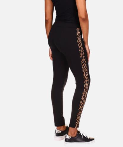 MICHAEL KORS Cheetah-Panel Leggings Pants Petite P/L NEW $98 P89308L1WL