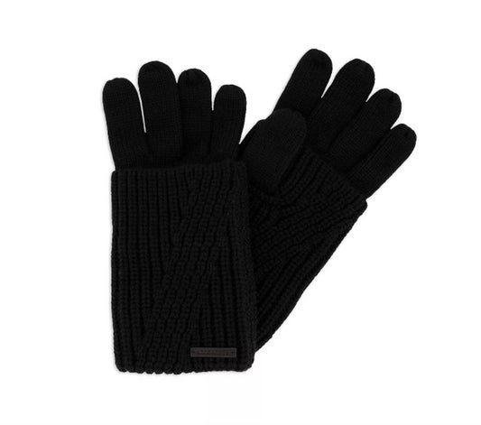 ALLSAINTS Travelling Rib Glove 70% Acrylic 30% Wool NEW $69    AS100733