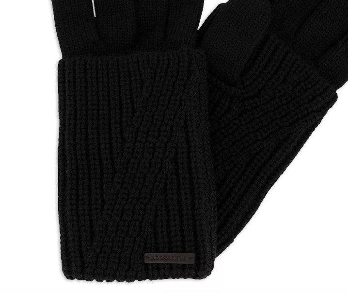 ALLSAINTS Travelling Rib Glove 70% Acrylic 30% Wool NEW $69    AS100733
