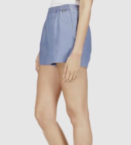 Michael Kors Women's Chambray Pull On Shorts Size L New $84   MU230EN9HH