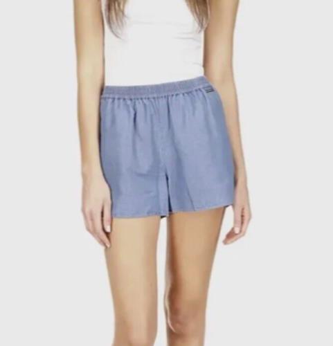 Michael Kors Women's Chambray Pull On Shorts Size L New $84   MU230EN9HH