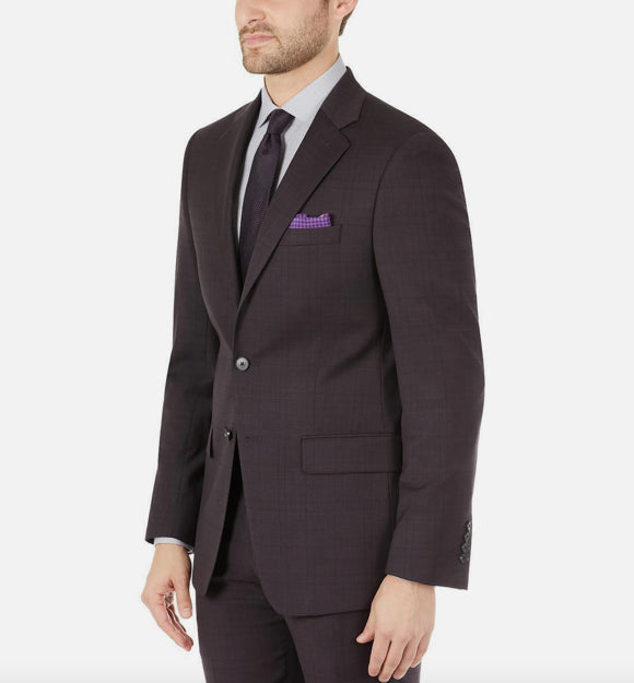 Calvin Klein Mens Milo/Jayden Wool Blend 2-BTN Jacket Pant Suit 40 R NEW $640