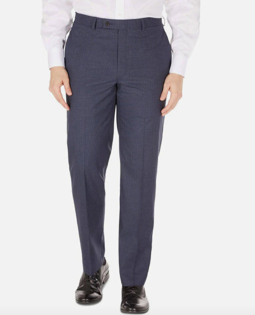 Ralph Lauren Mens UltraFlex Dress Pants Micro Check 38 X 34 $95 NRTNPCPY0442