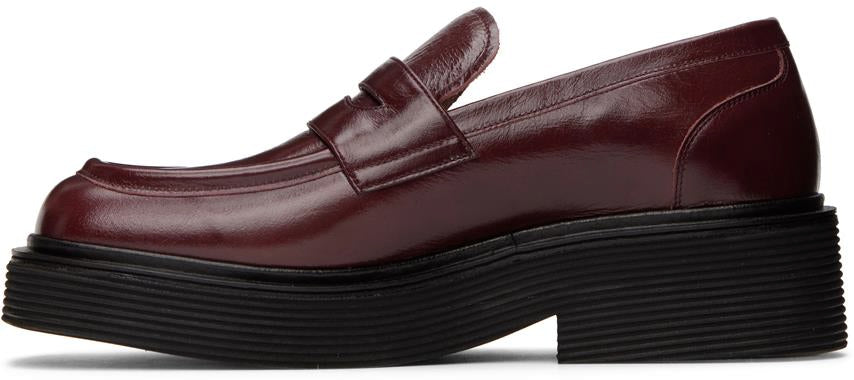 Marni MOCCASIN Square Toe Loafers SHINY LEATHER 41EU - 8 US NEW $1135 MOMR004303