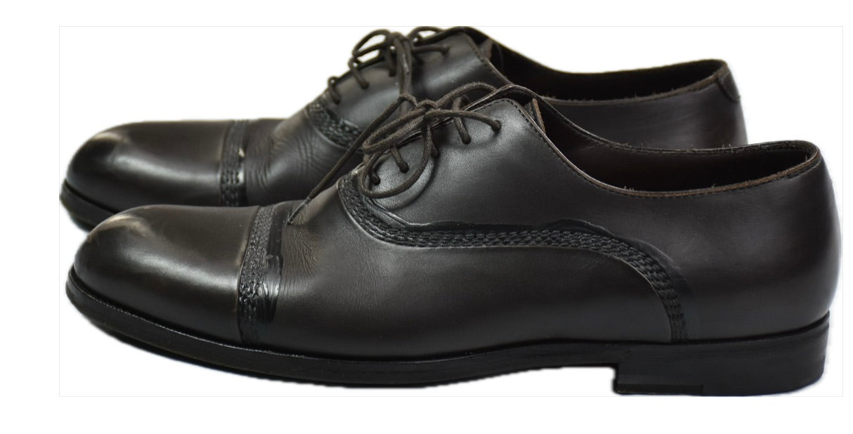 Bottega Veneta Men's Leather Dark Brown Shoes US 8.5  IT 41.5 - 7.5 UK MINT