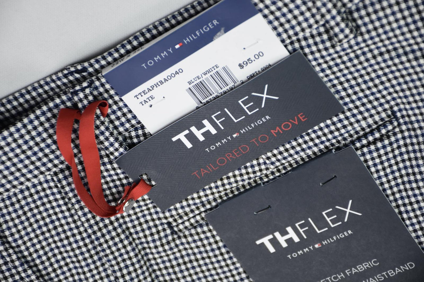 Tommy Hilfiger Men Modern-Fit THFlex Stretch Pants 32 X 34 NEW TTEAPHBA0040