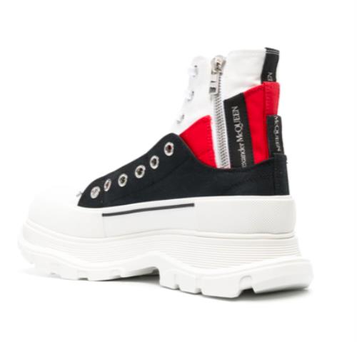 Alexander McQueen eyelet-detail high-top sneakers Boots 42.5- 9.5 US NEW 735819