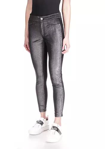 MICHAEL Michael Kors Women's Studded Fly Front Leggings P/S NEW $125  PF230DP79V