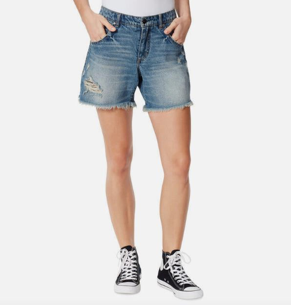 Frayed Jeans Women's Frayed Hem Midi Shorts 29 NEW $59.50  30159722-0UB