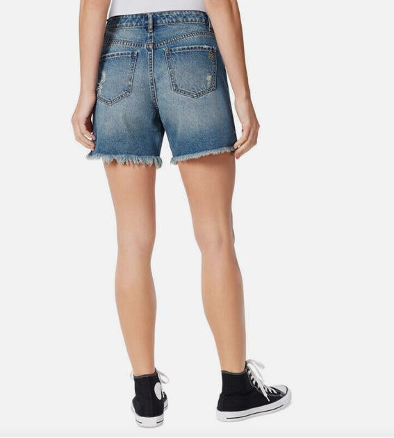 Frayed Jeans Women's Frayed Hem Midi Shorts 29 NEW $59.50  30159722-0UB