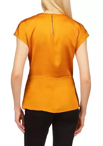 Michael Kors Women's Short Sleeve Marigold Wrap Top XS NEW $88  MF240BW4LW