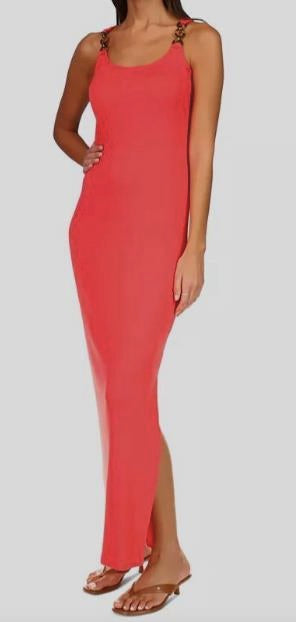 Michael Kors Women's Sangria 3 Ring Maxi Dress M NEW $140  MU2815F4MV