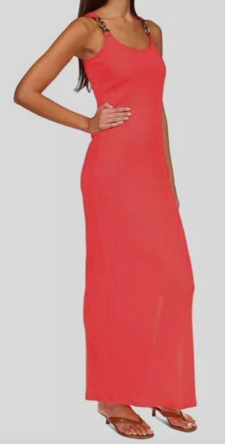 Michael Kors Women's Sangria 3 Ring Maxi Dress M NEW $140  MU2815F4MV