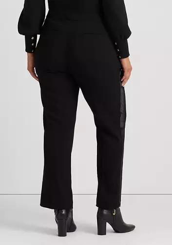 Lauren Ralph Lauren Side Stripe Wool Crepe Pants Plus 22W NEW $195 200882183001