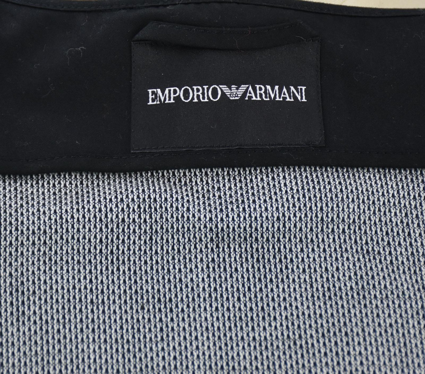 EMPORIO ARMANI Short Sleeve Scoop Neck Fancy Knit Blazer Jacket 44 / L New $520