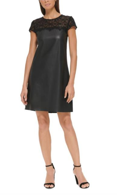 KENSIE DRESSES Women's Black Sheath Dress 10 NEW $128  KDQP1888