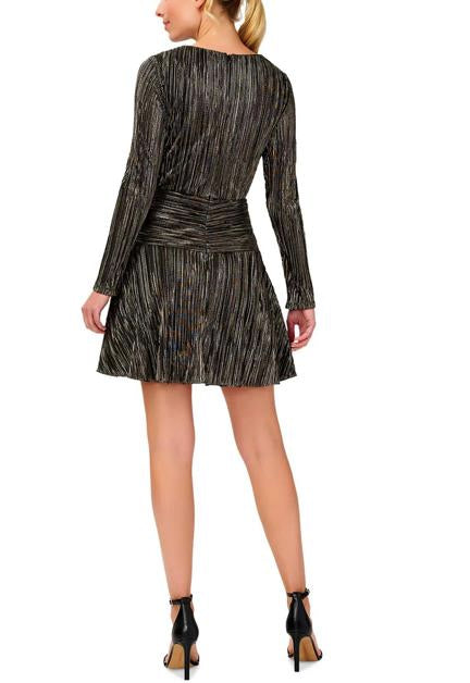 AIDAN MATTOX WOMEN'S SURPLICE MINI COCKTAIL PARTY DRESS 4 NEW $220 MN1E207585