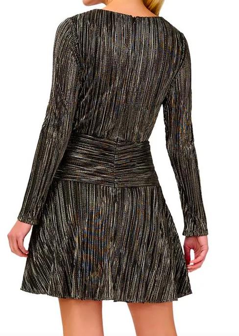 AIDAN MATTOX WOMEN'S SURPLICE MINI COCKTAIL PARTY DRESS 2 NEW $220 MN1E207585