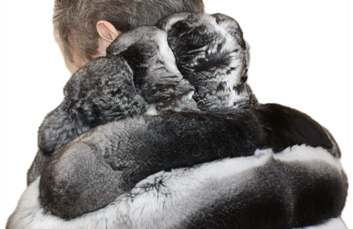 Birger Christensen Chinchilla Fur Coat Jacket M/L NEW  MSRP $20000