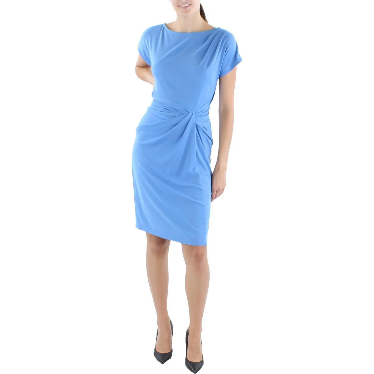 LAUREN Ralph Lauren Women's Twist-Front Jersey Dress 8 NEW $125 250889281003