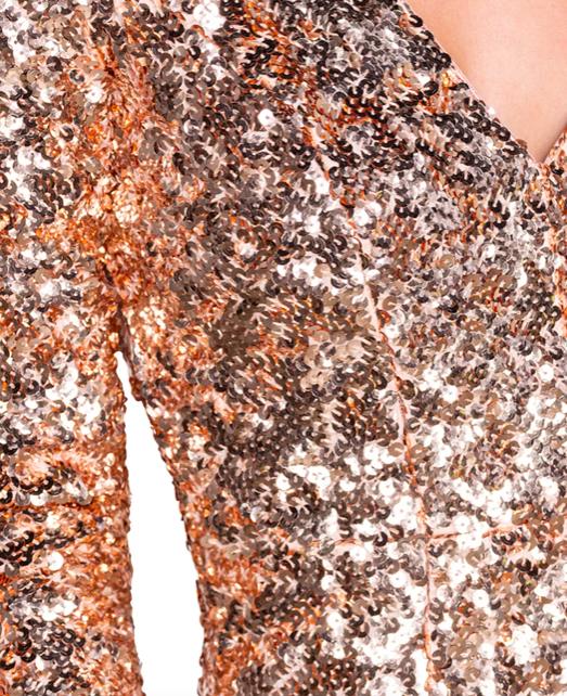 Dress The Population Womens Shauna Sequined Bodycon Dress N NEW $298 DDRB17-K645