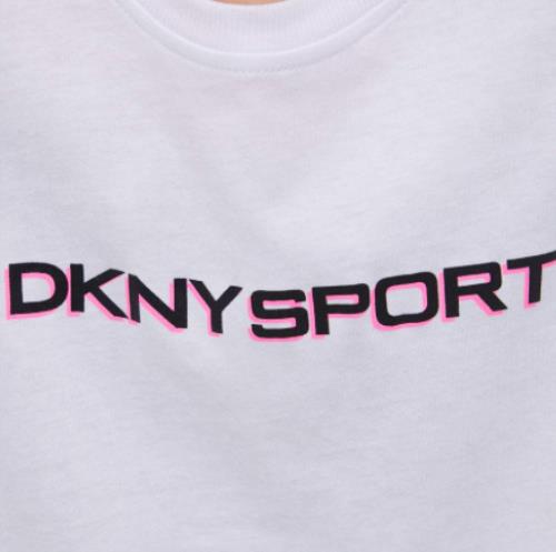 DKNY SPORT Women's Short Sleeve Layered Shadow Logo T-Shirt XL NEW $39.50  28655