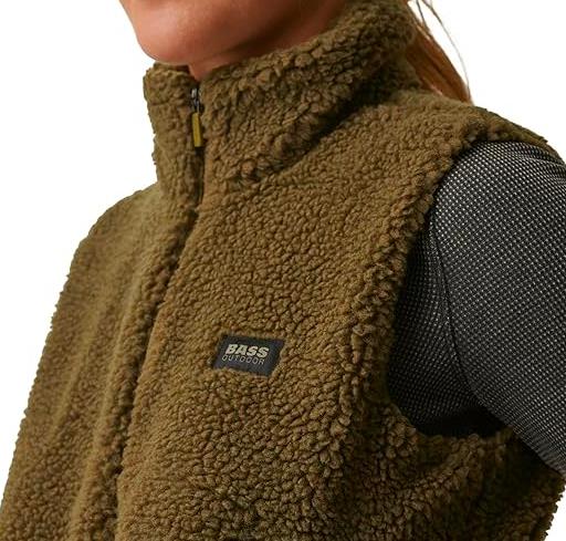 BASS OUTDOOR Route Hiking Faux-Sherpa Vest M NEW BA61J008  BA61J008