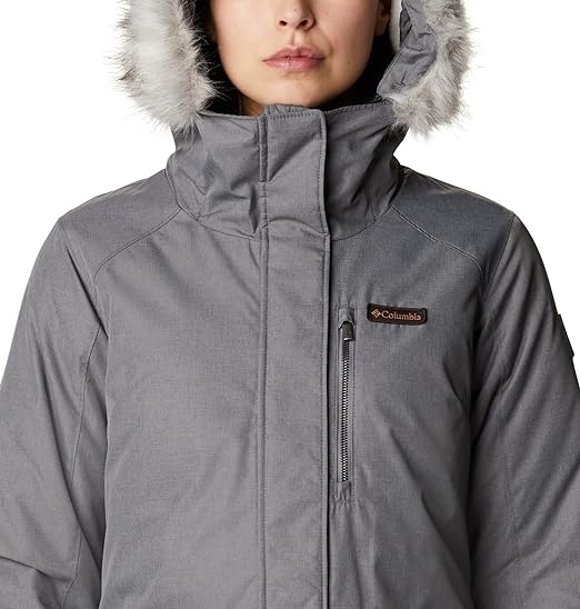 Columbia Women's Suttle Mountain Long Insulate Gray Coat  S NEW $230  1799751