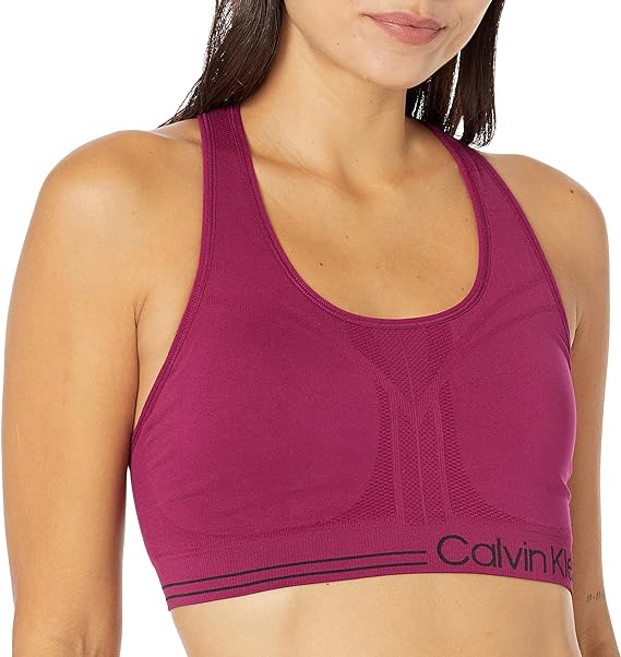 Calvin Klein Performance Mid Impact Racerback Women's Sports Bra XS NEW PF2T3271