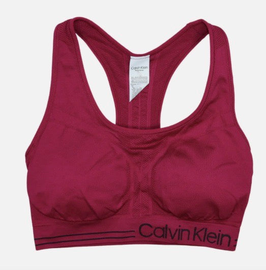 Calvin Klein Performance Mid Impact Racerback Women's Sports Bra XS NEW PF2T3271