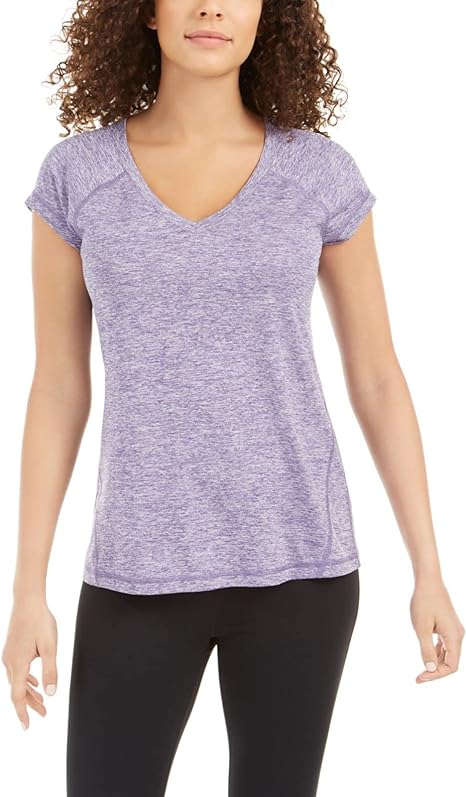 Ideology Women's Essentials Rapidry Heathered Performance T-Shirt XS NEW