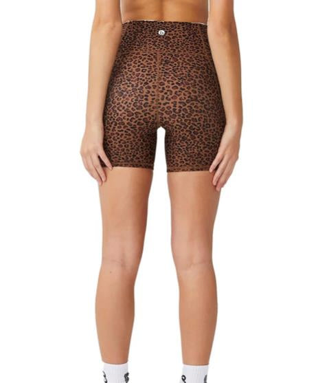 Cotton On Women's Animal Print Fitness Bike Short S NEW $40 6334503-06