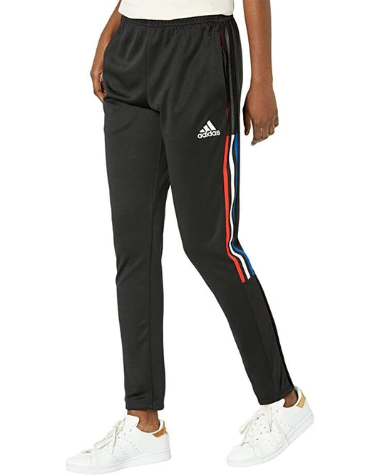 Adidas Women's Tiro Pants Black/White/Vivid Red L NEW $45 HK7595